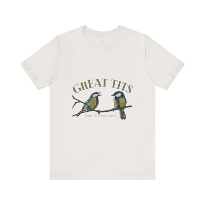 Great Tits Birding T-Shirt, Bird Watcher Tee, Birding Enthusiast Shirt, Funny Bird Lover Top, Birding Gift Idea