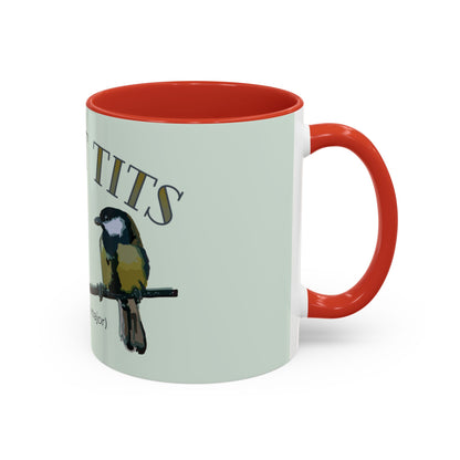 Great Tits Coffee Mug | Funny Gift for Bird Lovers | Quirky Animal Humor | 11oz, 15oz Ceramic Cup