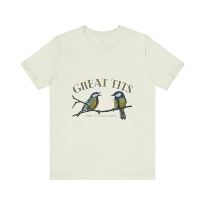 Great Tits Birding T-Shirt, Bird Watcher Tee, Birding Enthusiast Shirt, Funny Bird Lover Top, Birding Gift Idea