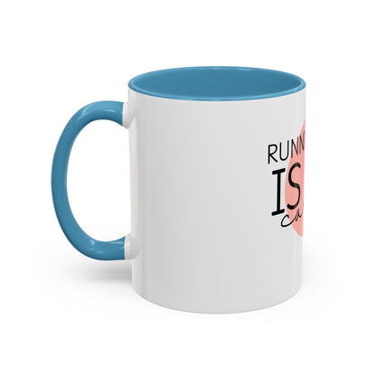 Running Late Is My Cardio Funny Coffee Mug | Quirky Gift for Friends & Coworkers | 11oz, 15oz Ceramic Mug | Sarcastic Office Humor