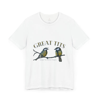 Great Tits Birding T-Shirt, Bird Watcher Tee, Birding Enthusiast Shirt, Funny Bird Lover Top, Birding Gift Idea