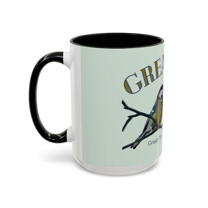 Great Tits Coffee Mug | Funny Gift for Bird Lovers | Quirky Animal Humor | 11oz, 15oz Ceramic Cup