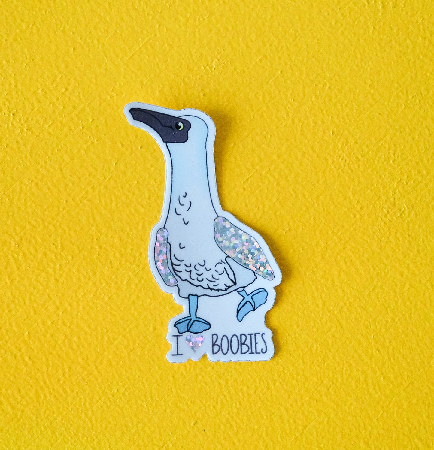 I Love Boobies Sticker | Funny Bird Lover Decal for Pun Enthusiasts