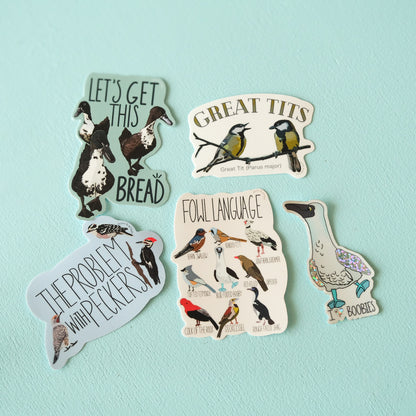 Fowl Language Sticker | Funny Bird Lover Decal for Pun Enthusiasts