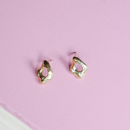 Organic Pebble Earrings