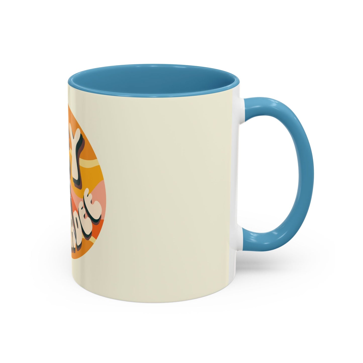 White ceramic mug with a whimsical illustration of a chickadee perched on a branch, accompanied by the playful text 'Hey Chickadee!' in bold lettering. Perfect for bird lovers and coffee enthusiasts.