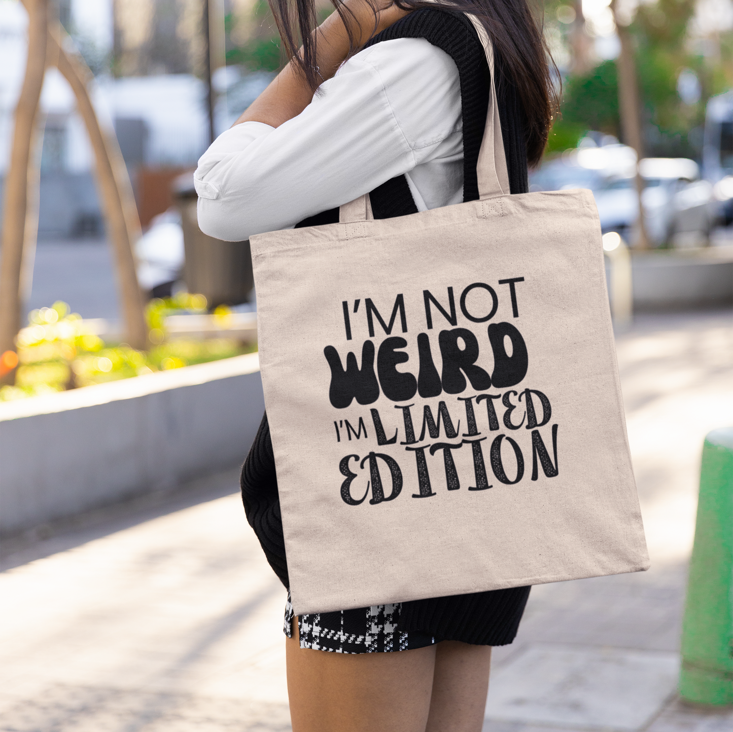 Limited Edition Cotton Canvas Tote Bag, Funny Quote Eco-Friendly Shopping Bag, Quirky Reusable Grocery Bag, Unique Handbag, Gift for Her,