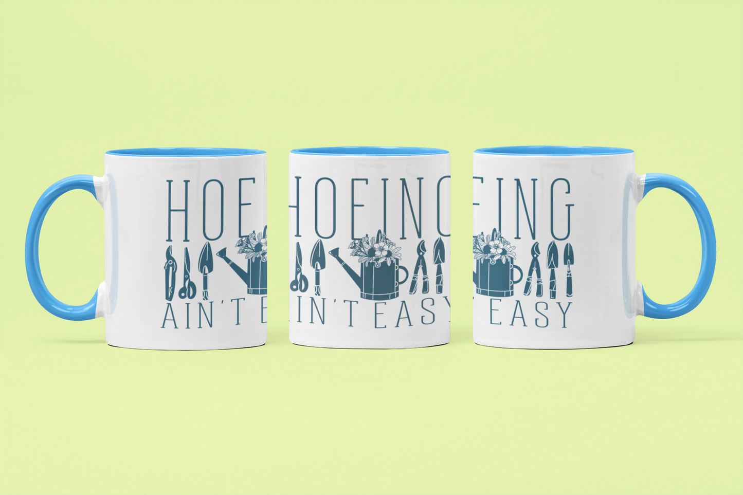 Hoeing Ain’t Easy Mug | Funny Gardening Gift for Plant Lovers